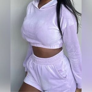 Purple short set